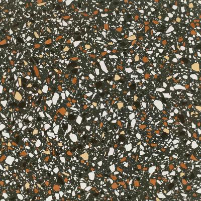 China GMC Bathroom Terrazzo Tile Slabs Black Color 60x60cm for sale