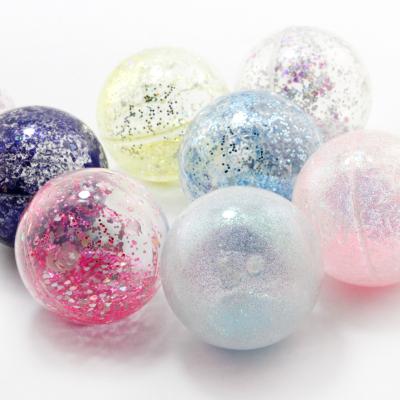 China Stress Relieve Toys Novel 6.5CM Glitter Glitter Sprinkle Ball Bouncing Ball Stress Relieve Toys Decompression Glitter Ball Toy For Kids for sale