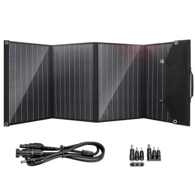 China Monocrystalline Silicon Folding Solar Panel 120W Cell Phone Solar Chargers Dual USB Tablet Charger for cell phone, powerbanks, backpacks for sale