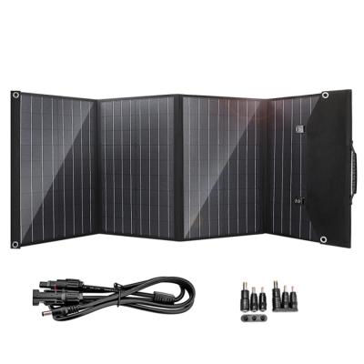 China Waterproof 120W 18V Portable Mono Foldable Solar Panel Monocrystalline Silicon Folding Solar Panel for sale