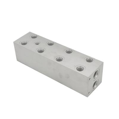 China Precision Machinery Leiliy Quality Assurance Components , D05 4 Stations Parallel Circuit Hydraulic Bar Manifold Blocks for sale