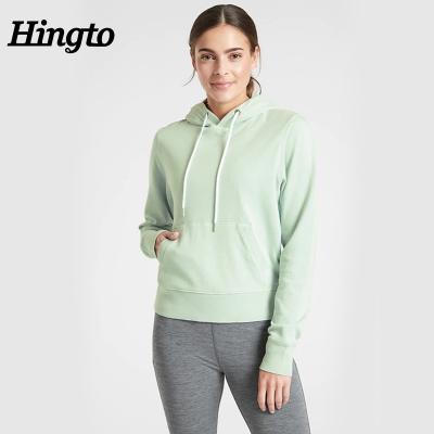 China Wholesale New Fashion Anti-wrinkle Winter Women's Fitness Sports Plus Size Women Plain Blank Hoodies for sale