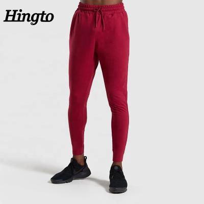 China Factory Hingto Joggers Antibacterial Mens Training Pants Straight New With Custom Logo 4 Colors Available for sale