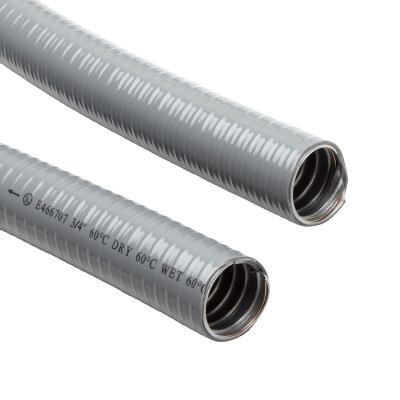 China Polyamide waterproof gi flexible conduit hose wire protection electrical cable stainless 304 1 3/4 metal compression corrugated electrical connector conduits for sale