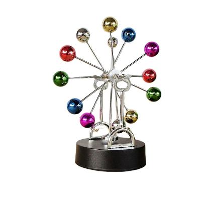 China Europe Factory Directly Sale Ferris Wheel Perpetual Motion Device Colorful Home Decoration Magnetic Ball Ornaments for sale