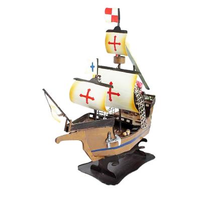 China Europe Wholesale Handmade Antique Die Cast Model Vehicles Vintage Metal Craft Model Ships For Tabletop Home Decoration For Tabletop Home for sale