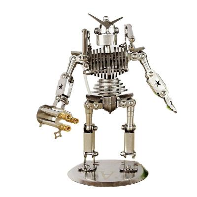 China Europe Factory Directly Sell Stainless Steel Handmade Craft Robot Kids Toy Model for sale