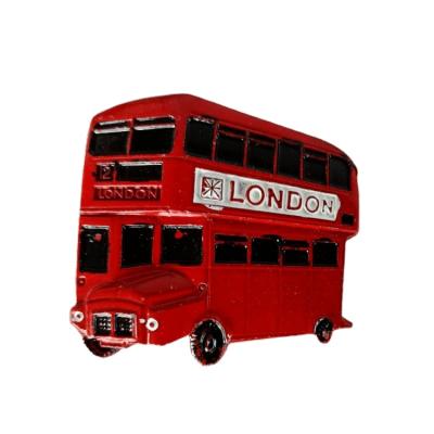 China Bullet Wrap Shaped London Souvenirs Wholesale Gift Custom Metal Travel Fridge Magnet Customized 3D Building Fridge Magnet for sale