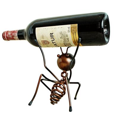 China The Other Best New Selling Personality Ant Wine Rack Prouducts Metal Wine Bottle Holder for Home Decoration for sale