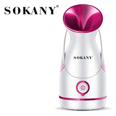 China Beauty Facial Instrument Household Sokany6380 Nano Ion Facial Vaporizer Household Humidifier Steam Jet Hydration Heat for sale