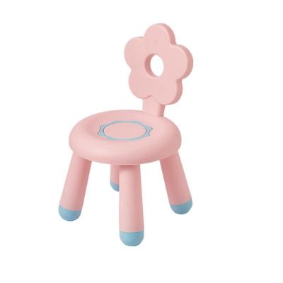 China Contemporary Plastic Thicken Adult Home Creative Stool, Sunflower Flower Around Chair Backrest Small Children Sneak for sale