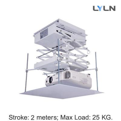 China 2m Schlagmann motorisierte Maximallast des Projektor-Berg-25kg mit Universalprojektor-Halter zu verkaufen