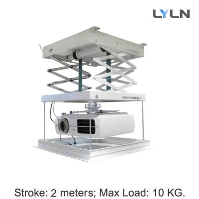 China motorisierter Projektor-Aufzug der Maximallast-10kg mit RS232/485 Übertragungsprotokoll zu verkaufen