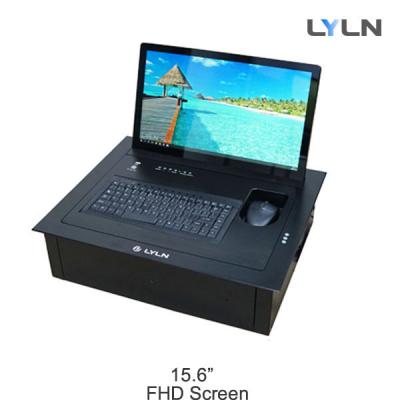 中国 上りモーターを備えられたフリップはキーボードおよびマウスPLT-15Sとの15.6インチを監察します 販売のため