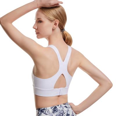 China Breathable Fashionable Yoga Sports Fitness Ladies Stretch Cavity Cool Fit Sports Bra for sale