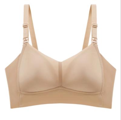 China 2021 Solid Color Soft Front Closure Care Maternity QUICK DRY Bra for sale