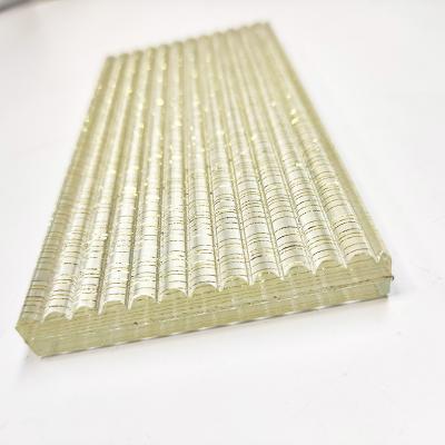 China Yard China High Quality Embossed Laminated Decorative Glass for sale