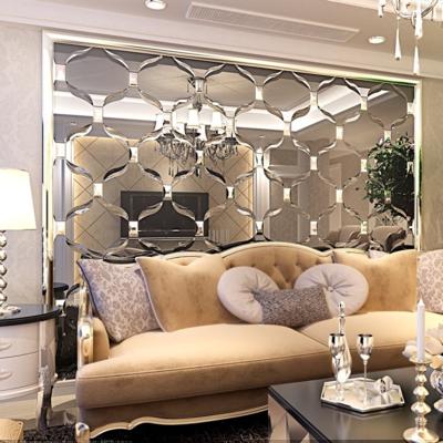 China Minimalist decorative wall glass mirror for sale for living room hotel decoration for sale