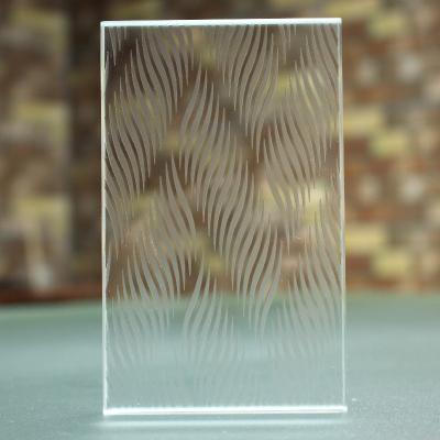 China HJ-HY-14 Sound Insulation Interior Sandblasted Frosted Tempered Glass Partition Wall Panels For Meeting Room for sale