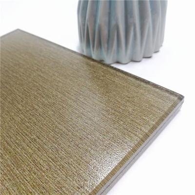 China Modern decorative safety fabric glass for sale