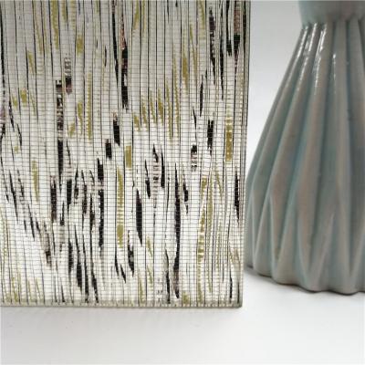 China Modern textile laminated glass for interiors for sale