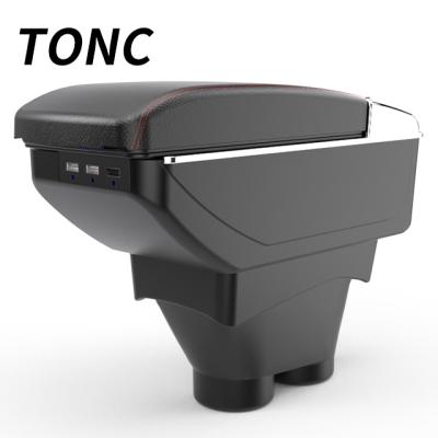 China TONC Storage Box For Peugeot 208 Factory Outlet Car Seat Armrest USB Cup Holder Storage Box Center Console Multifunction Auto Parts for sale