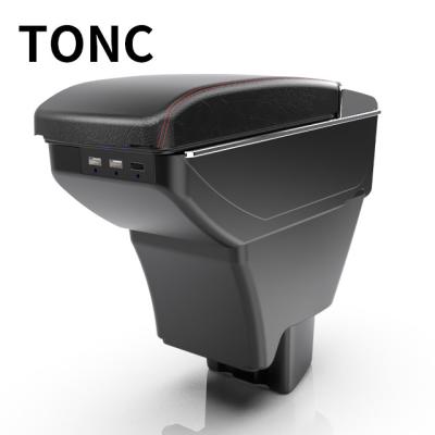 China TONC Storage Box For TATA Tiago Interior Car Seat Parts 2019 Armrest Storage Box Black Console Water Cup Holder Adjustable Car Cup for sale