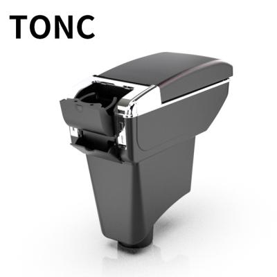 China TONC Storage Box For For Renault SANDERO Multifunctional Center Console Seat Armrest Box Storage Box With Cup Holder Car Interior Parts for sale