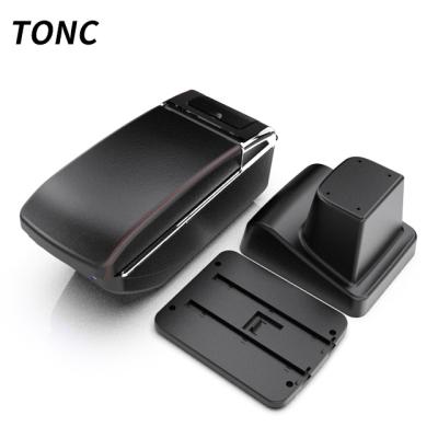 China TONC Storage Box For Suzuki Vitara Car Center Console Armrest Seat Black High Quality Car Storage Box With Water Cup Holder Auto Accessories for sale