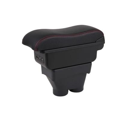 China TONC factory outlet ABS car armrest box black material console storage box with USB for PEUGEOT 208 auto parts for sale