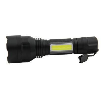 China China Factory Powerful MINI LED Battery Operated Torch Lights Portable Aluminum Tactical COB Flashlights Worklight for sale