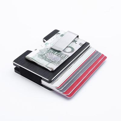 China Promotional RFID Credit Card Holder Rfid Wallet Blocking Metal Business Aluminum Card Holder For Gift for sale