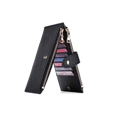 China Customized 2021 Rfid Card Holder PU Women Leather Wallets for sale