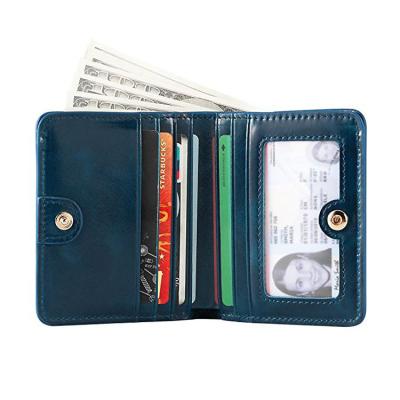 China RFID Blocking Pad OEM RFID Blocking Ladies Travel Purse Women Leather Custom Wallet for sale