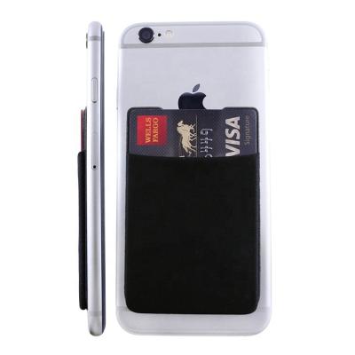 China Fashion gift wholesale credit card holder 3M sticker durable wallet mobile card holder for cell phone for sale