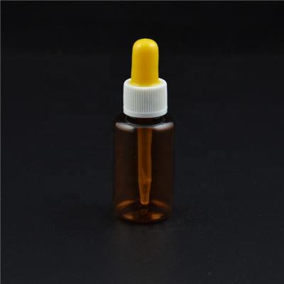 China 30ml PLASTIC PACKAGING PET Essential Oil Dropper Essence Oil Dropper Bottle Small Plastic Empty Cosmetic Bottle for sale