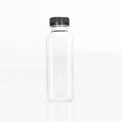 China 350ml Transparent Plastic Food PET Bottle , Wide Mouth Beverage Bottle for sale