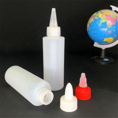 China HDPE 120ml Hand Sanitizer Cosmetic Liquid Soap Bottle Sanitizer Bottle With Pointed Mouth Cap for sale