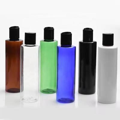 China 120ml 250ml 500ml PET Material Shampoo Bottle Cosmetic Lotion Bottle Customizable With Press Cap Disc Top Cap for sale