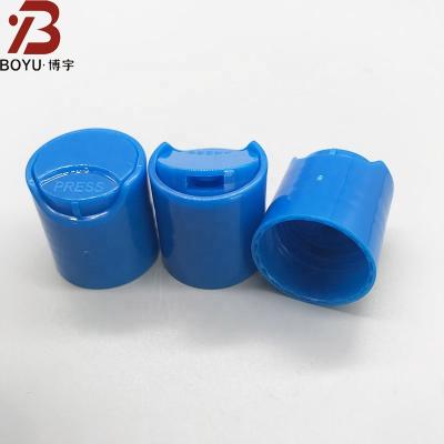 China Non Spill 24/410 28/410 Customizable Filp Top Cap Screw Cap PP Material For Plastic Shampoo Bottle for sale