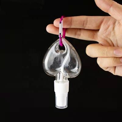 China Plastic Portable Bottle 30ml 50ml 60ml PET Material Hand Size Hand Size Travel Bottle Sanitizer With Top Cap Or Wire Hook for sale