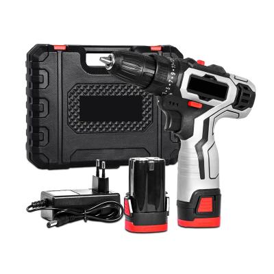 China 12V/18V Impact Driver 12V/18V Multi-function Electric Cordless Drill 2 Screwdriver Cordless Household Li-ion Battery for sale