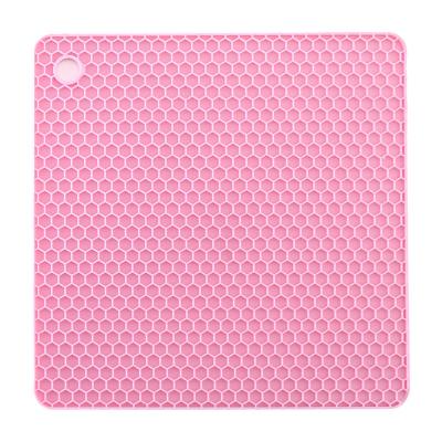 China 2020 Viable Advanced Mat Kitchen Household Insulation Mat Silicone Non-Toxic Dry Bowl Square Anti-Slip Mat for sale