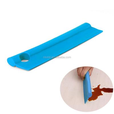 China Sustainable Kitchenware Bathroom Shower Mirrors And Car Windows Silicone Cleaner Squeegee With Hanging Hole for sale