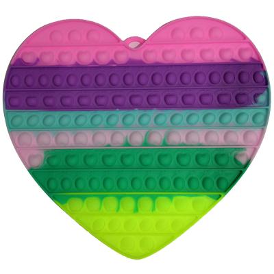 China Silicone Pressure Relieving Toys Noise Stir Sensory Toys, Autism Special Needs Relaxing Silicone Pressure Relieving Toy-Heart Shape for sale