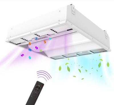 China Quartz Tube UVC Disinfection Light HEPA Filtration 254nm UV LED Panel Light for sale