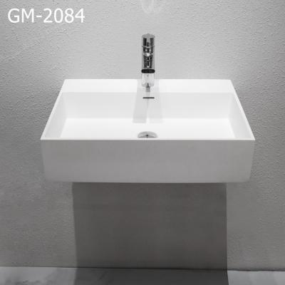 China Modern Solid Outdoor Solid Surface Hand Wash Stone Countertop Sink for sale