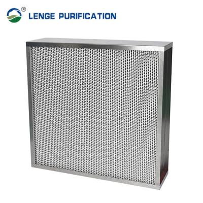 China Filtro del recinto limpio F8 Hepa del separador del hierro galvanizado F8 con el espaciador del papel de aluminio en venta