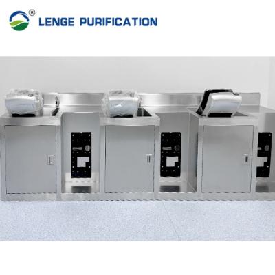 Chine Réservoir de lavage circulaire d'acier inoxydable de conception d'angle de 3 éviers dans la chambre propre à vendre