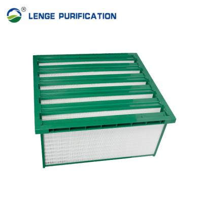 China H13 99.95% ABS Frame Box Type HEPA Filter In Laboratories HVAC System for sale